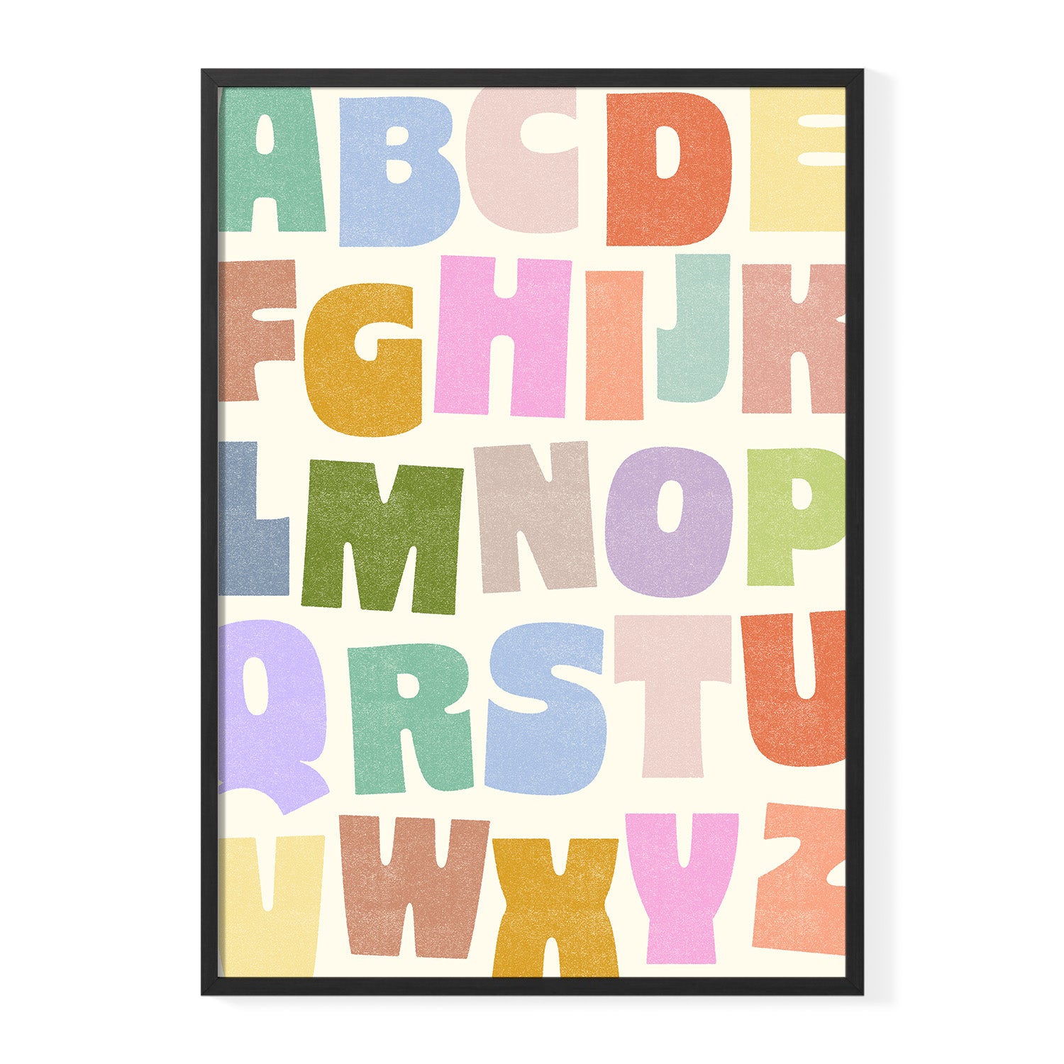 Biggie Alphabet in Rainbow