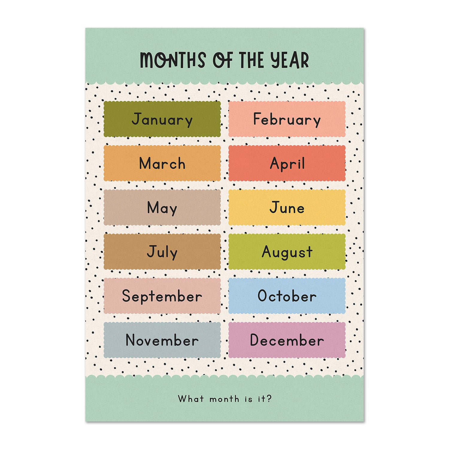 Learning Months Of The Year