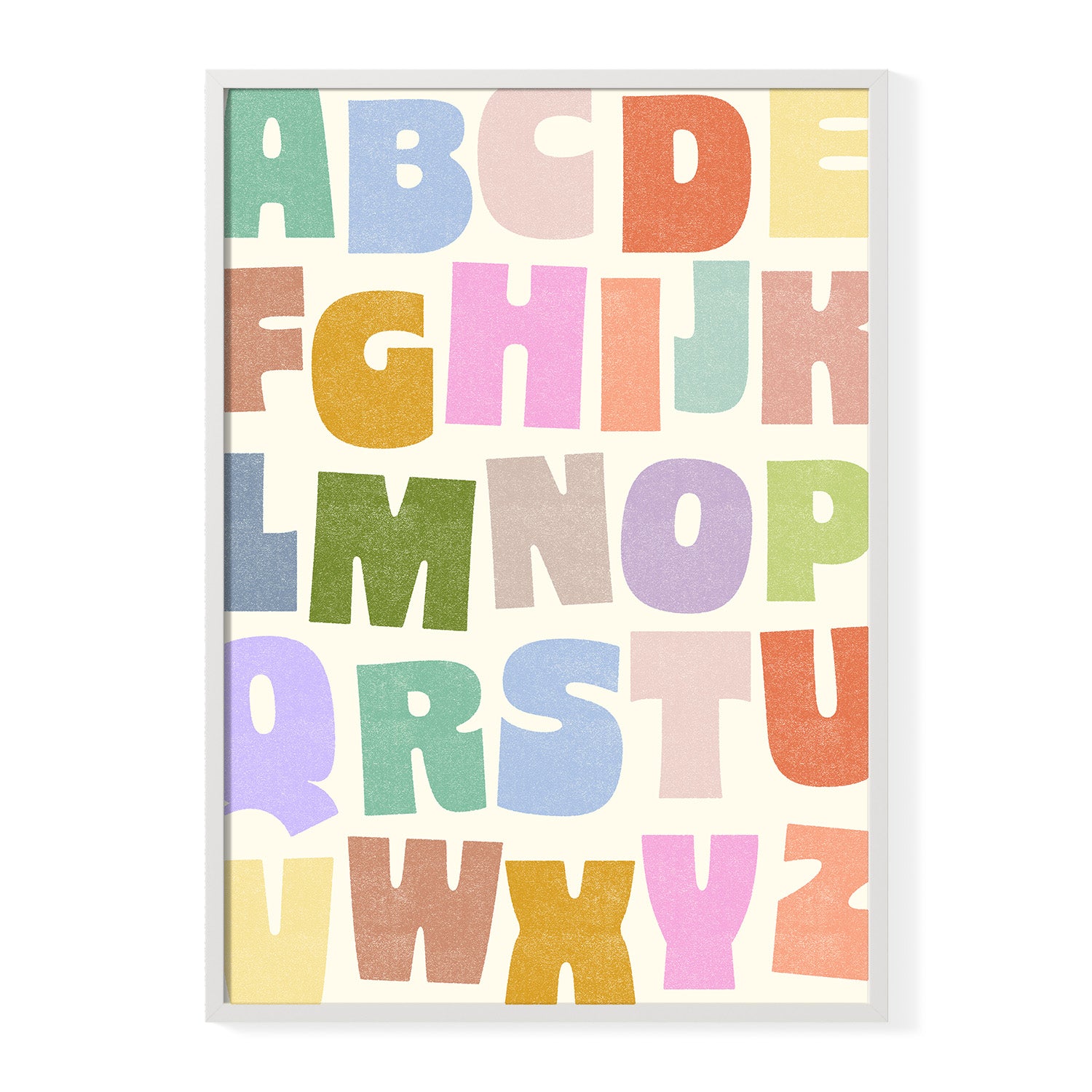 Biggie Alphabet in Rainbow