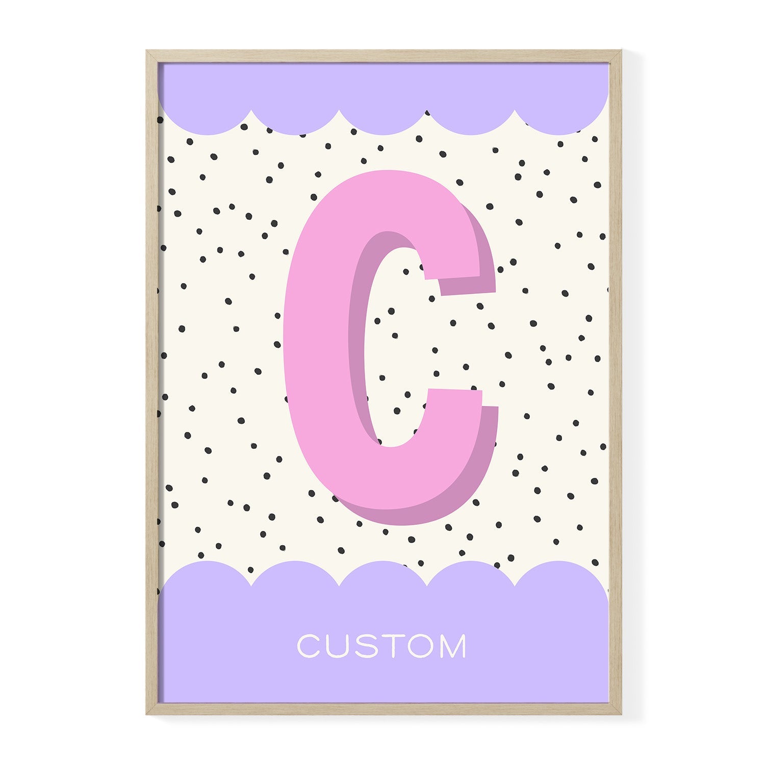 Personalised Bold Letter & Name Print